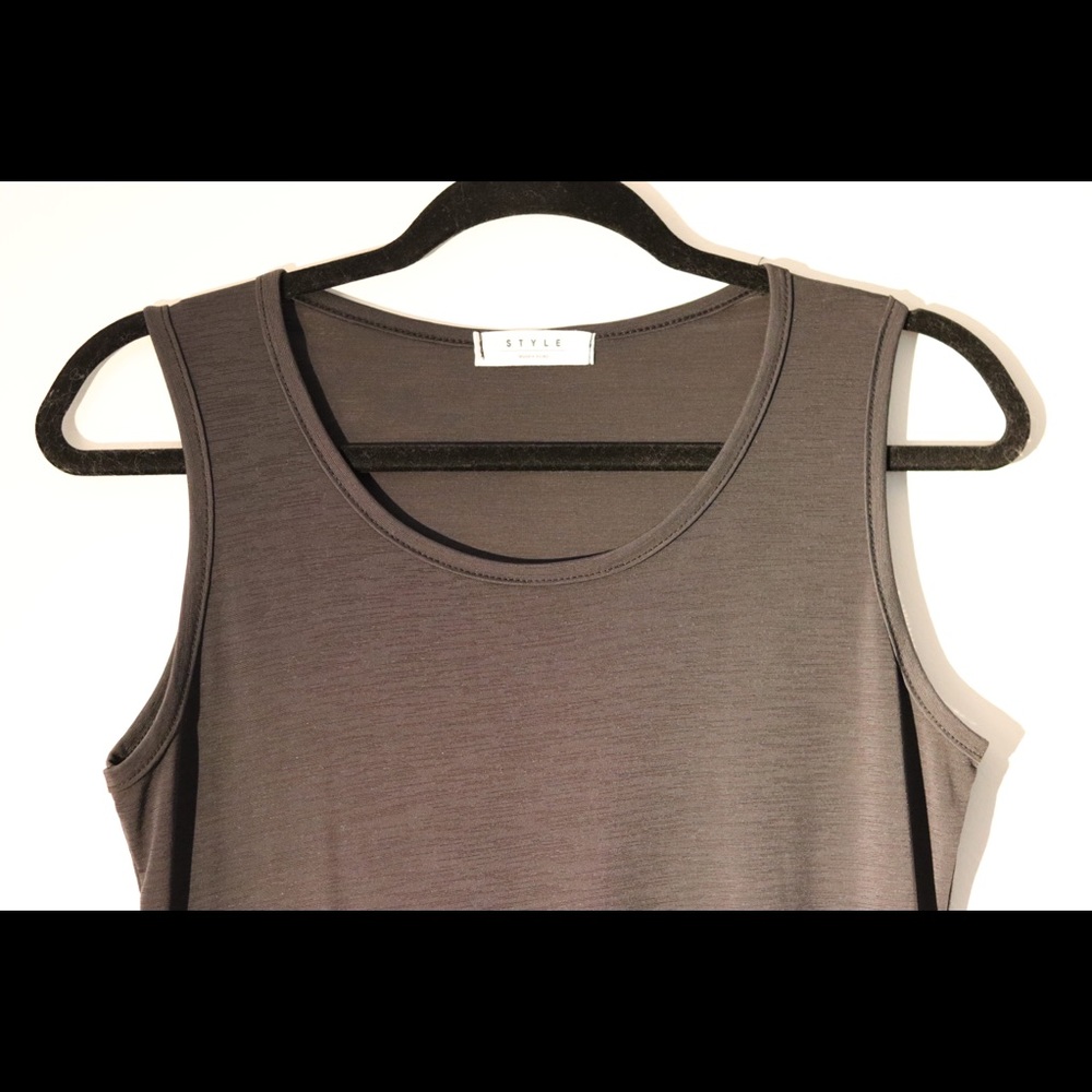 Black mid length dress